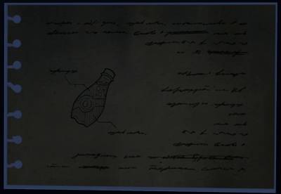  Image of a doodle with a diagram of a bottle of soda being prominent.