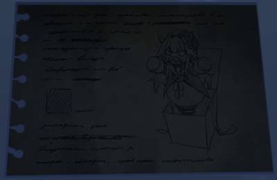  Image of a doodle, featuring a prominent illustration of an angry Herta puppet coming out of a jack-in-the-box.