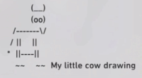 My little cow drawing.